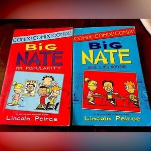 Comix! FIRST EDITION Big Nate Books by Lincoln Peirce- Set of 2